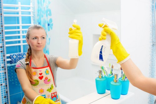 Person using a screen reader on an accessible carpet cleaning website