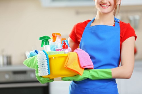 Professional carpet cleaning equipment in a Sudbury business