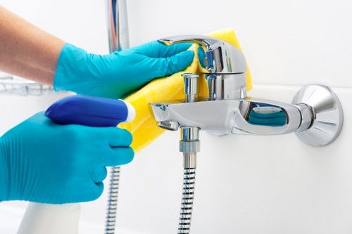 Upholstery cleaning process for a living room sofa in Sudbury