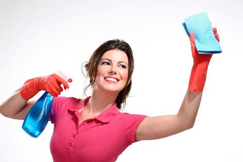 Hot water extraction cleaning a carpet in Sudbury